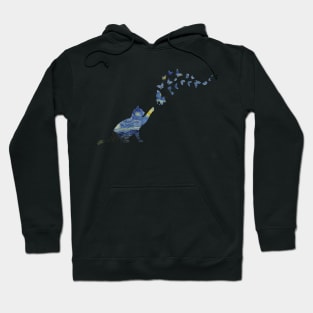 Starry Night Cat Van Gogh For Cat Lovers - Cat Butterfly Hoodie